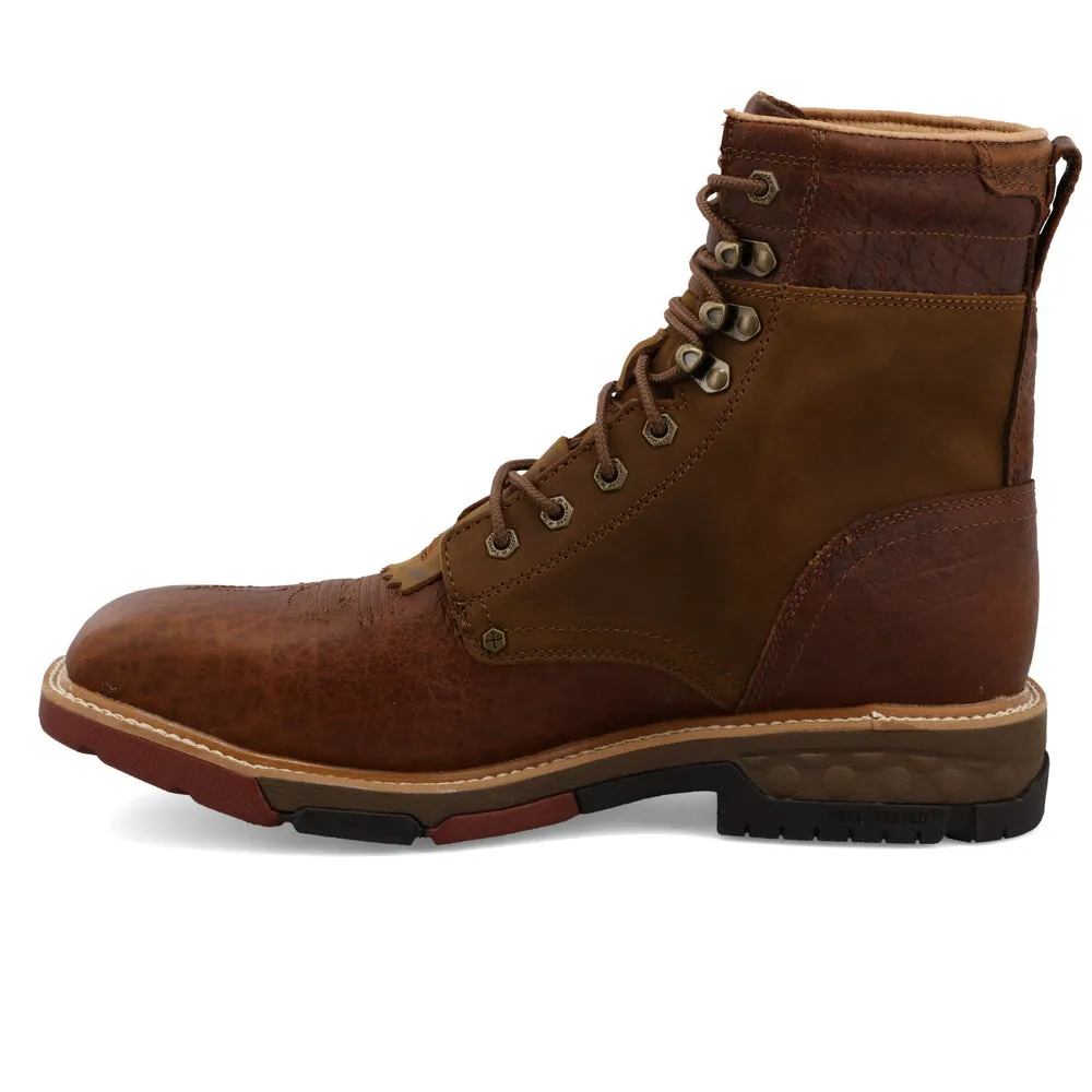 Twisted X 8″ CellStretch® Lacer Distressed Saddle / Cognac